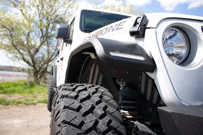 Jeep JT LED Light Pods - Fishbone Offroad - 7in Turn Signal & Side Marker - `20-`27